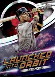 2022 Topps Cosmic Chrome Launched into Orbit Ronald Acuña Jr. #LIO-2 card