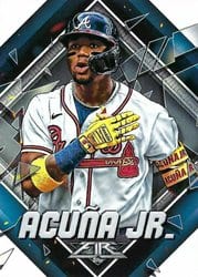 2022 Topps Fire Base Set Ronald Acuña Jr. #1 card