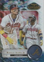 2022 Topps Gold Label Base Set Ronald Acuña Jr. #13 card