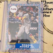 2022 Topps Japan Edition 1987 Topps Cherry Tree Ronald Acuña Jr. #87B-3 card
