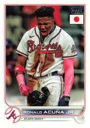 2022 Topps Japan Edition Base Set Ronald Acuña Jr. #153 card