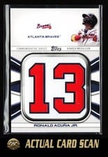 2022 Topps Player Number Jersey Medallions Ronald Acuña Jr. #JNM-RA