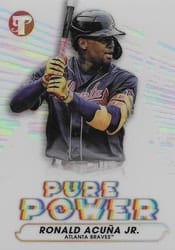 2022 Topps Pristine Pure Power Ronald Acuña Jr. #PP-5 card