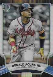 2022 Topps Tribute Base Set Ronald Acuña Jr. #47 card