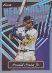 2023 Finest Headliners Ronald Acuña Jr. #FH-4 card