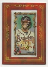 2023 Topps Allen & Ginter Framed Mini Cloth Ronald Acuña Jr. #37 card