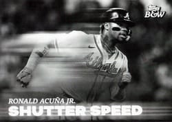 2023 Topps Black & White Shutter Speed Ronald Acuña Jr. #SS3 card