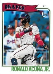 2023 Topps Brooklyn Collection Base Set Ronald Acuña Jr. #13 card