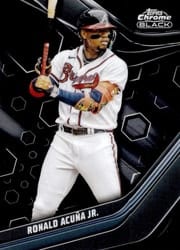 2023 Topps Chrome Black Base Set Ronald Acuña Jr. #49 card