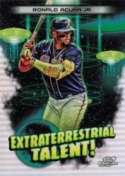 2023 Topps Cosmic Chrome Extraterrestrial Talent Ronald Acuña Jr. #ET-2 card
