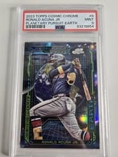 2023 Topps Cosmic Chrome Planetary Pursuit Earth Ronald Acuña Jr. #PPE-8 card
