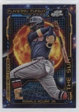 2023 Topps Cosmic Chrome Planetary Pursuit Sun Ronald Acuña Jr. #PPS-8 card