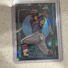 2023 Topps Cosmic Chrome Planetary Pursuit Uranus Ronald Acuña Jr. #PPU-8 card