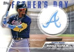 2023 Topps Father's Day Commemorative Team Patches Ronald Acuña Jr. #FD-RA card