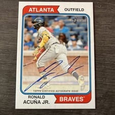 2023 Topps Heritage Real One Autographs Ronald Acuna Jr. #ROA-RA card