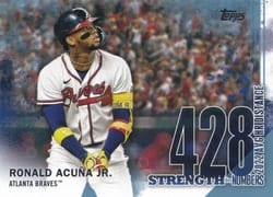 2023 Topps Japan Edition Strength in Numbers Ronald Acuna Jr. #SS-12 card
