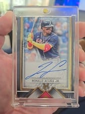 2023 Topps Museum Collection Archival Autographs Ronald Acuña Jr. #AA-RAJ card