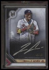 2023 Topps Museum Collection Framed Autographs Silver Ronald Acuña Jr. #MFA-RAJ card