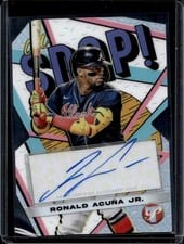 2023 Topps Pristine Oh, Snap! Autographs Ronald Acuña Jr. #OSA-RA card