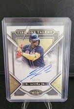 2023 Topps Tier One Talent Autographs Ronald Acuña Jr. #T1TA-RA card