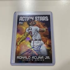 Ronald Acuña Jr. 2023 Topps Update Action Stars Autographs card