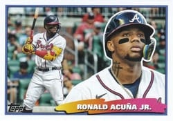 2023 Topps Update Oversized Topps Big Baseball Ronald Acuña Jr. #BIG-3 card