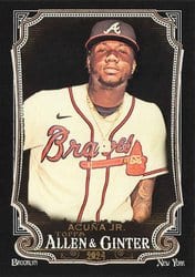 2024 Topps Allen & Ginter X Base Set Ronald Acuña Jr. #20 card
