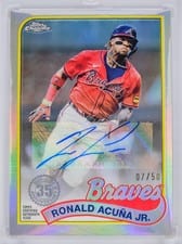 Ronald Acuña Jr. 2024 Topps Chrome Update 1989 Topps Baseball Autographs card