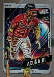 2024 Topps Cosmic Chrome Base Set Ronald Acuña Jr #96 card