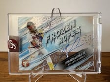 2024 Topps Pristine Frozen Ropes Autograph Ronald Acuña Jr. #FRA-RAC card