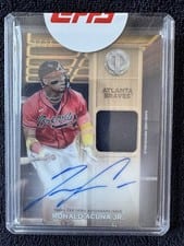 2024 Topps Tribute Threads Autograph Relics Ronald Acuña Jr. #TTTA-RA card