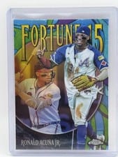 2025 Topps Chrome Fortune 15 Ronald Acuña Jr. #F15-4 card