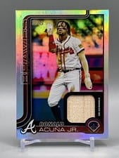 2025 Topps Real One Relics Ronald Acuña Jr. #207 card
