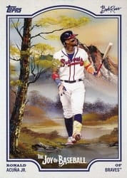 2025 Topps X Bob Ross: The Joy of Baseball Base Set Ronald Acuña Jr. #12 card
