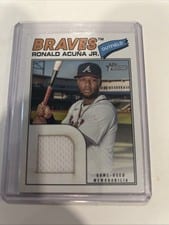 2026 Topps Heritage Real One Relics Ronald Acuña Jr. #ROR-RA card