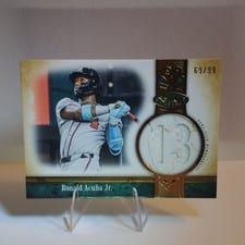 2026 Topps Tier One Jersey Number Relics Ronald Acuña Jr. #JNR-RA card