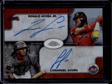 2025 Topps Chrome Dual Autographs Ronald Acuna Jr. / Luisangel Acuna #CDA-ACU