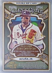2024 Topps Allen & Ginter Double Rip Cards Ronald Acuña Jr. / Michael Harris II (Atlanta Braves) #DRIP-AH card