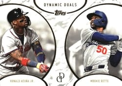 2025 Topps Dynamic Duals Base Set Ronald Acuña Jr. / Mookie Betts #37 card