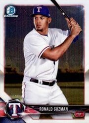 2018 Bowman Chrome Prospects Ronald Guzman #BCP122 card