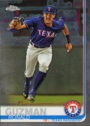 2019 Topps Chrome Base Set Ronald Guzman #40 card