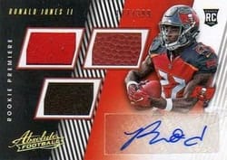 2018 Panini Absolute Base Set Ronald Jones II #160 card