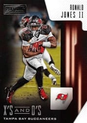 2018 Panini Playbook X's and O's Ronald Jones II #10 card