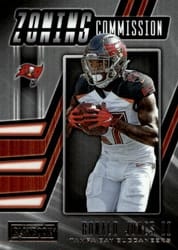 2019 Panini Playbook Zoning Commission Ronald Jones II #19 card