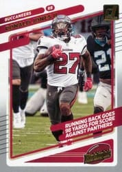 2021 Donruss Highlights Ronald Jones II #HI-3 card