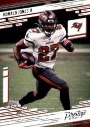 2021 Panini Prestige Base Set Ronald Jones II #185 card