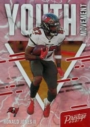 2021 Panini Prestige Youth Movement Ronald Jones II #YM-5 card