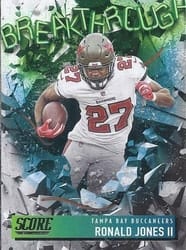 2021 Score Breakthrough Ronald Jones II #B8 card
