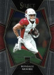 2021 Panini Select Base Set Rondale Moore #158 card