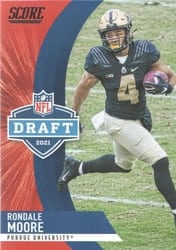 2021 Score NFL Draft Rondale Moore #D18 card